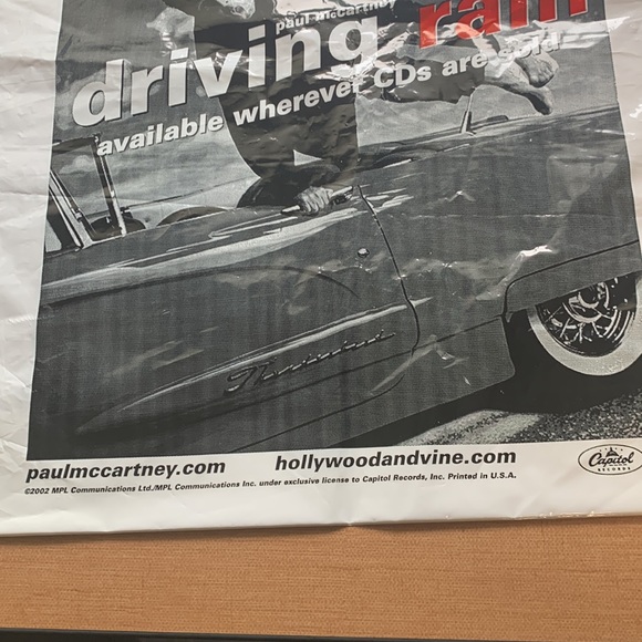 PAUL MCCARTNEY promo Driving Rain shopping bag - Picture 3 of 3